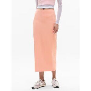 Athleta M Be Free Maxi Skirt Guava Orange MEDIUM